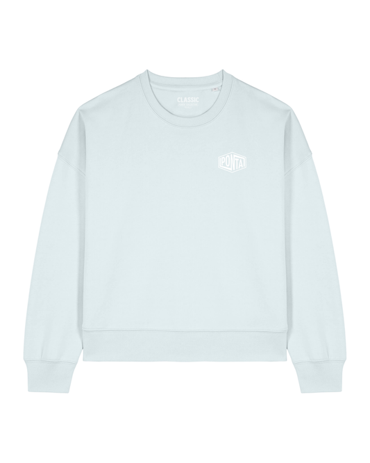 SWEAT WOMEN BRODERIE BLUE LIGHT