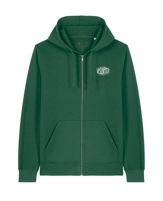 SWEAT ZIP GREEN CLASSIC