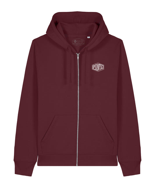 SWEAT ZIP BORDEAUX CLASSIC